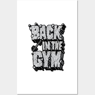 Back in the Gym Motivational Fitness Saying Posters and Art